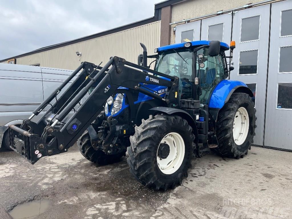 New Holland T 7.185 AC lastare frontlyft Tractores