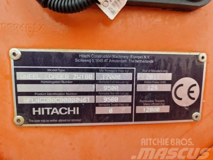 Hitachi ZW 180 Cargadoras sobre ruedas