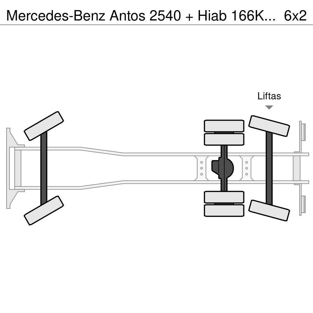 Mercedes-Benz Antos 2540 + Hiab 166K Pro Grúas todo terreno