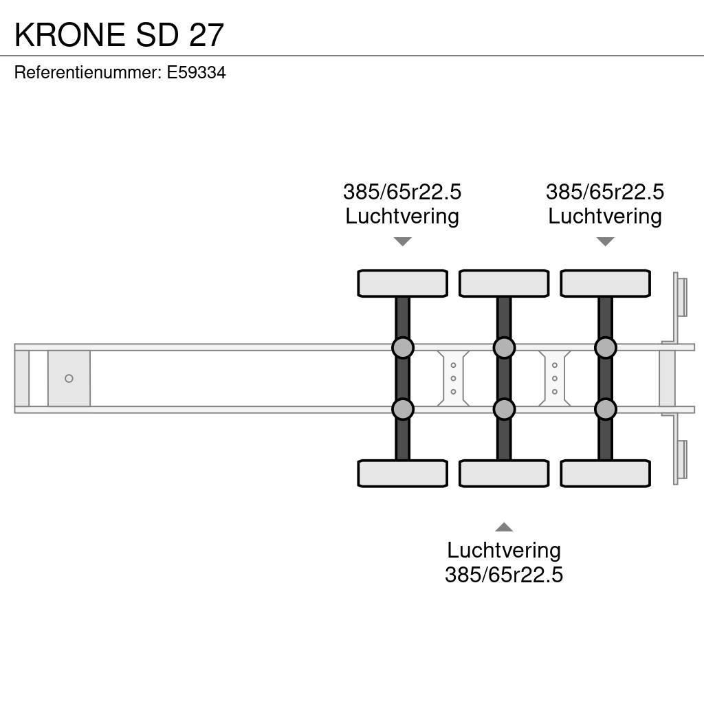 Krone SD 27 Semirremolques con carrocería de caja
