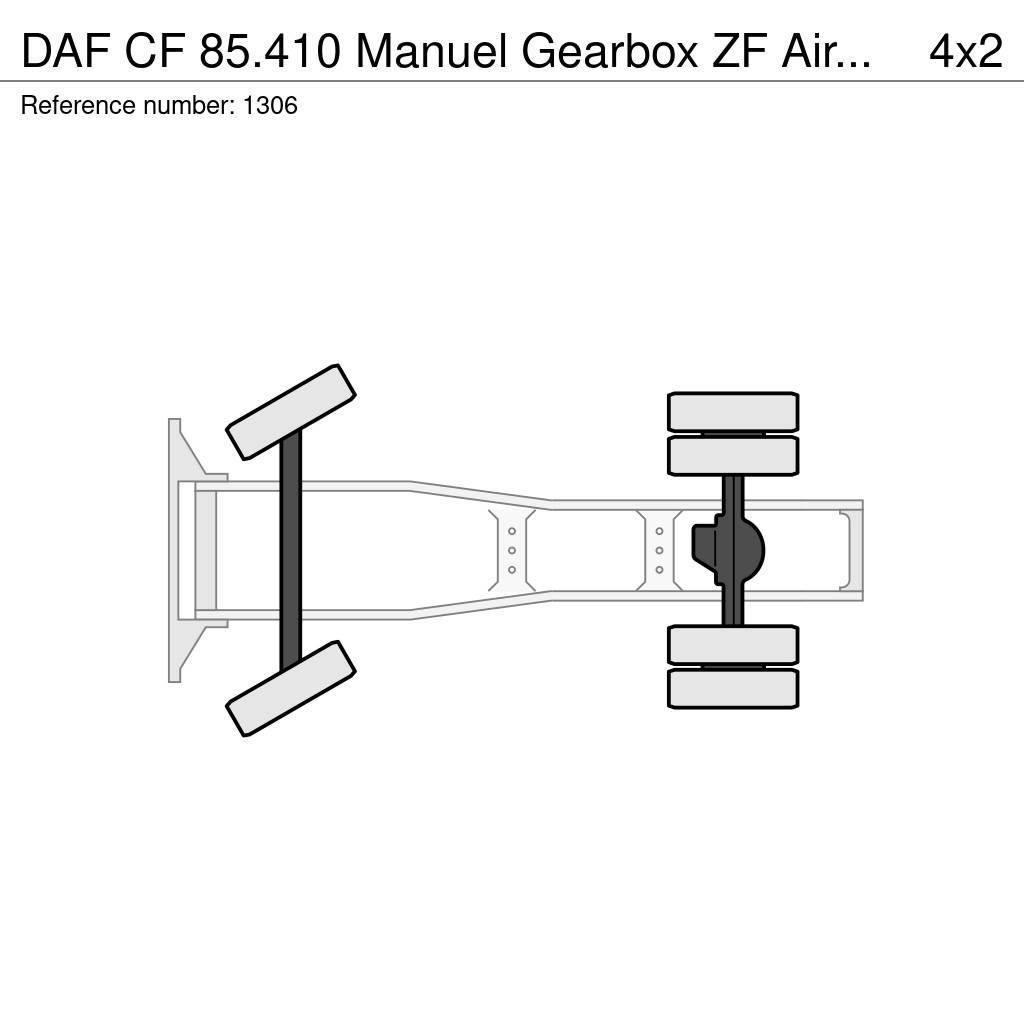 DAF CF 85.410 Manuel Gearbox ZF Airconditioning SpaceC Cabezas tractoras