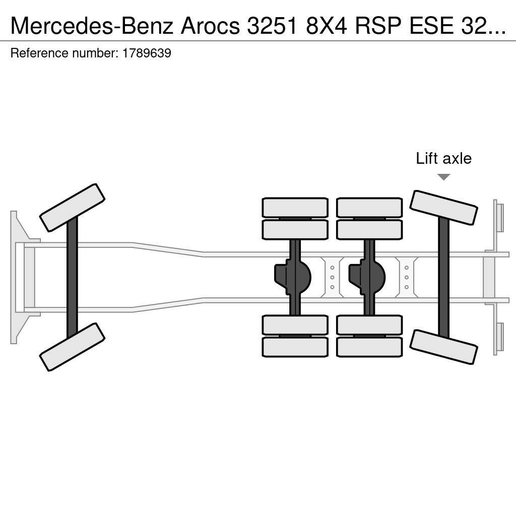 Mercedes-Benz Arocs 3251 8X4 RSP ESE 32/10-DV-K SAUGBAGGER/SUCTI Camiones aspiradores/combi