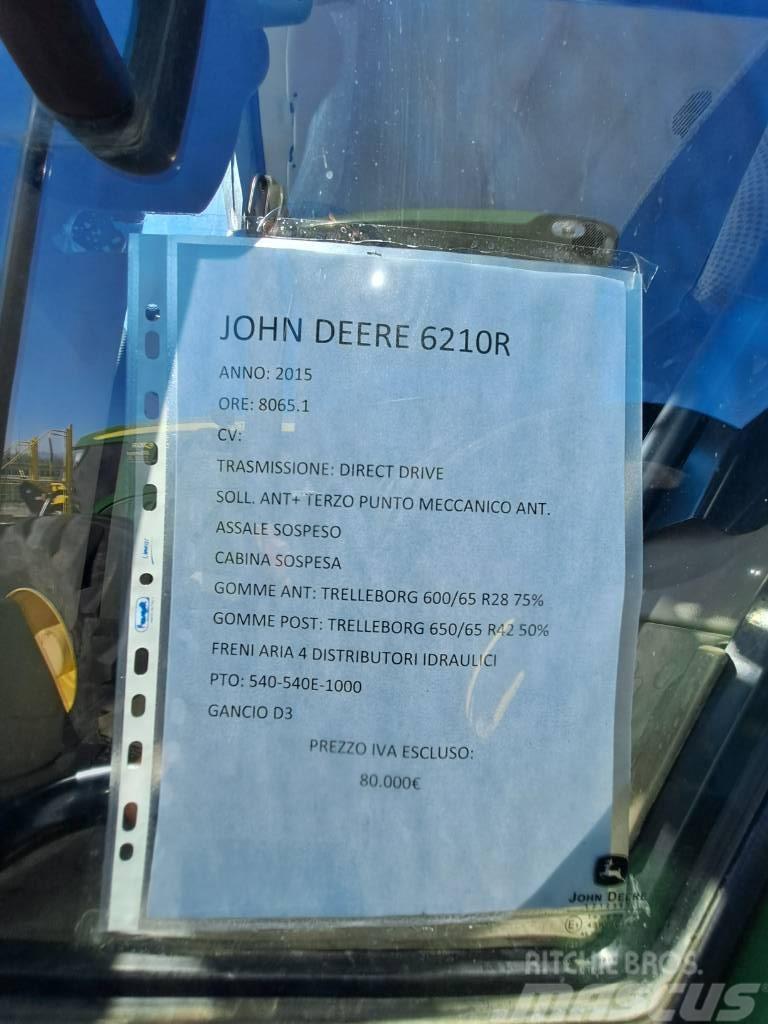 John Deere 6210 R Tractores