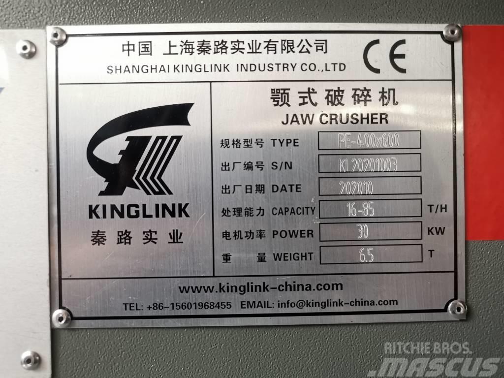 Kinglink Jaw Crusher PE400X600 (16X24) Trituradoras