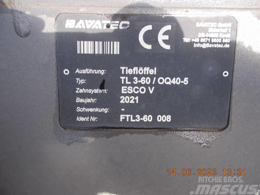  Bavatec Tieflöffel 600mm, OQ45-5 Retroexcavadoras