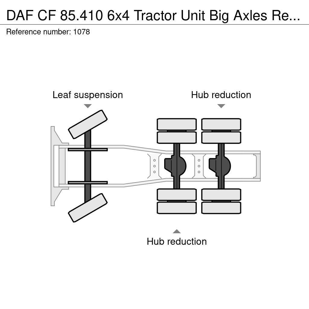 DAF CF 85.410 6x4 Tractor Unit Big Axles Retarder Good Cabezas tractoras