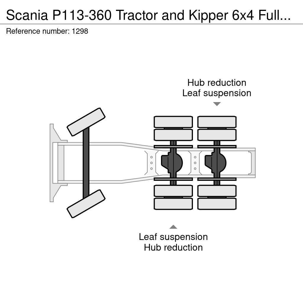 Scania P113-360 Tractor and Kipper 6x4 Full Steel Suspens Cabezas tractoras