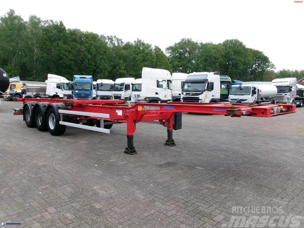 Asca 3-axle container trailer 20, 40, 45 ft Semirremolques portacontenedores