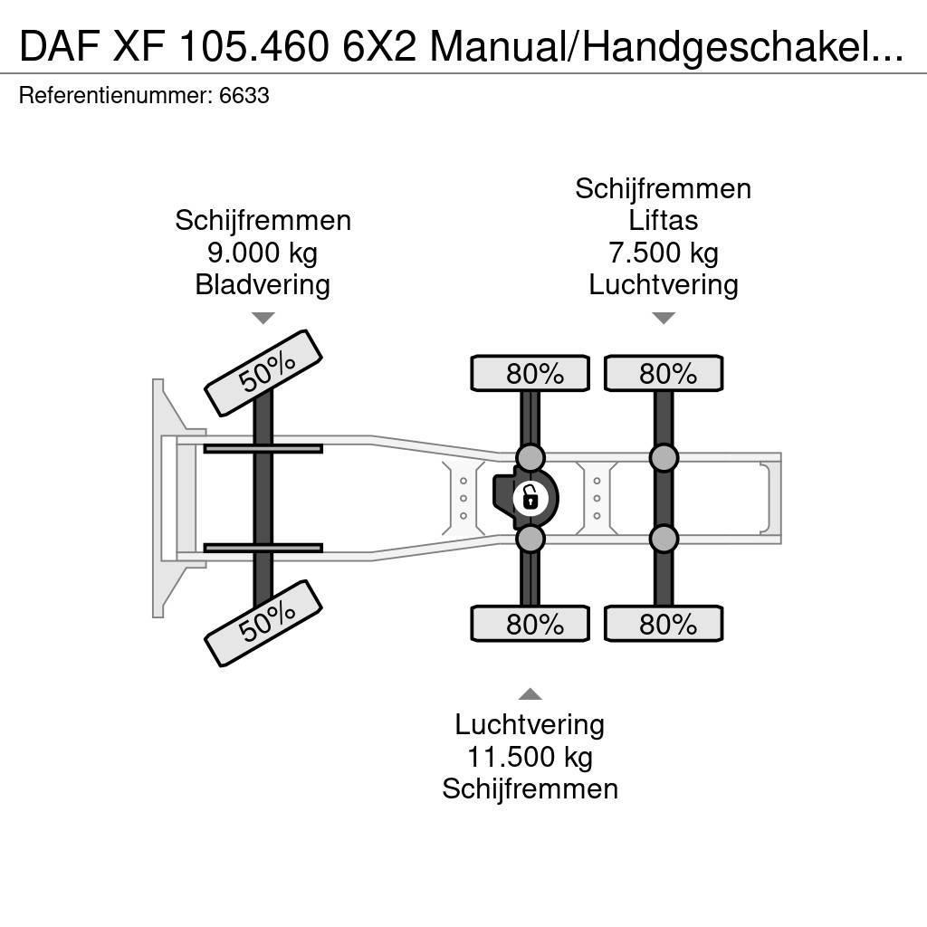 DAF XF 105.460 6X2 Manual/Handgeschakeld 25 ton NCH Sy Cabezas tractoras