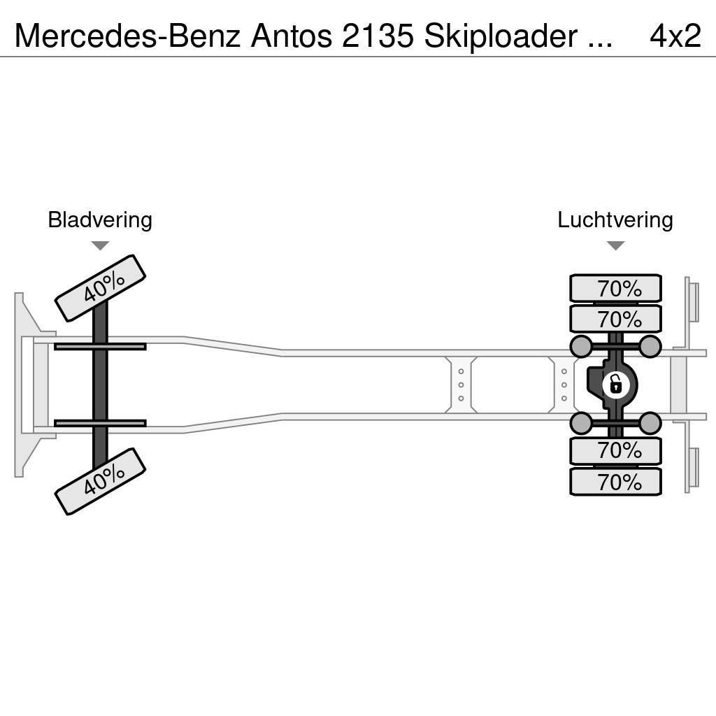 Mercedes-Benz Antos 2135 Skiploader hyvalift with remote control Camiones portacubetas