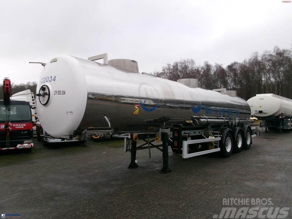 Magyar Chemical tank inox 22.5 m3 / 1 comp ADR 29-05-2024 Semirremolques cisterna