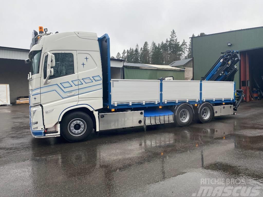 Volvo FH 6x4 Flak och Kran "Fabriksny" Camiones plataforma