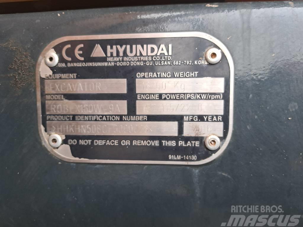 Hyundai R160W-9A Excavadoras de ruedas