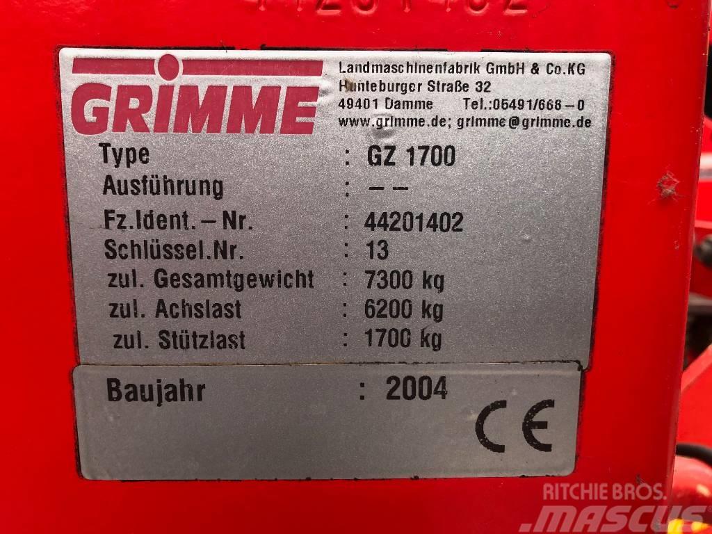 Grimme GZ 1700 Cosechadoras y excavadoras para patata