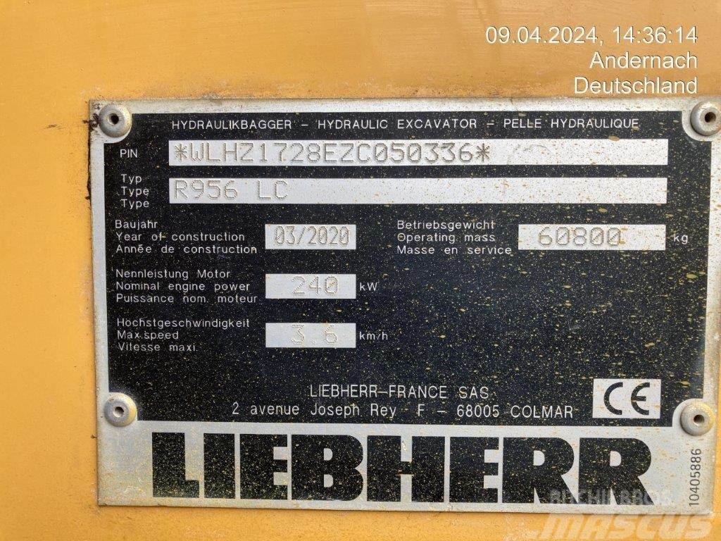 Liebherr R956 LC Excavadoras de cadenas