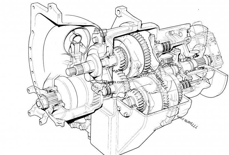 JCB PowerShift gearbox 1:1.495 JCB 542-70 Transmisión