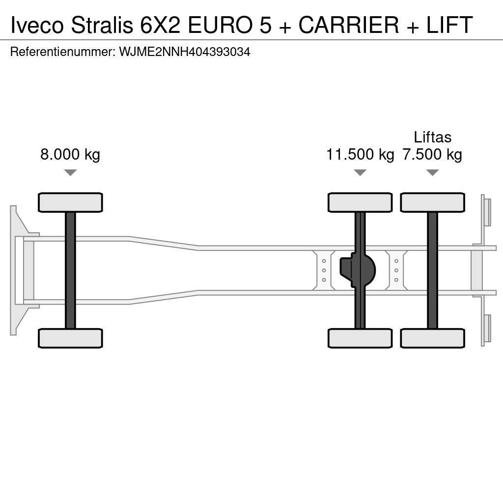 Iveco Stralis 6X2 EURO 5 + CARRIER + LIFT Isotermos y frigoríficos