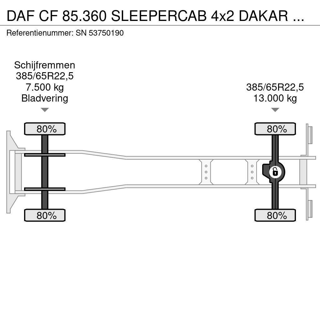 DAF CF 85.360 SLEEPERCAB 4x2 DAKAR EDUCATION TRUCK (ZF Camiones caja cerrada