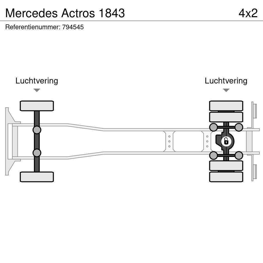 Mercedes-Benz Actros 1843 Camiones plataforma