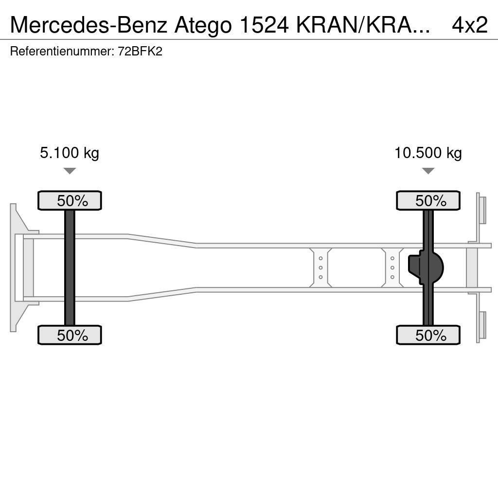 Mercedes-Benz Atego 1524 KRAN/KRAAN/MANUELL!!191tkm!!! Grúas todo terreno