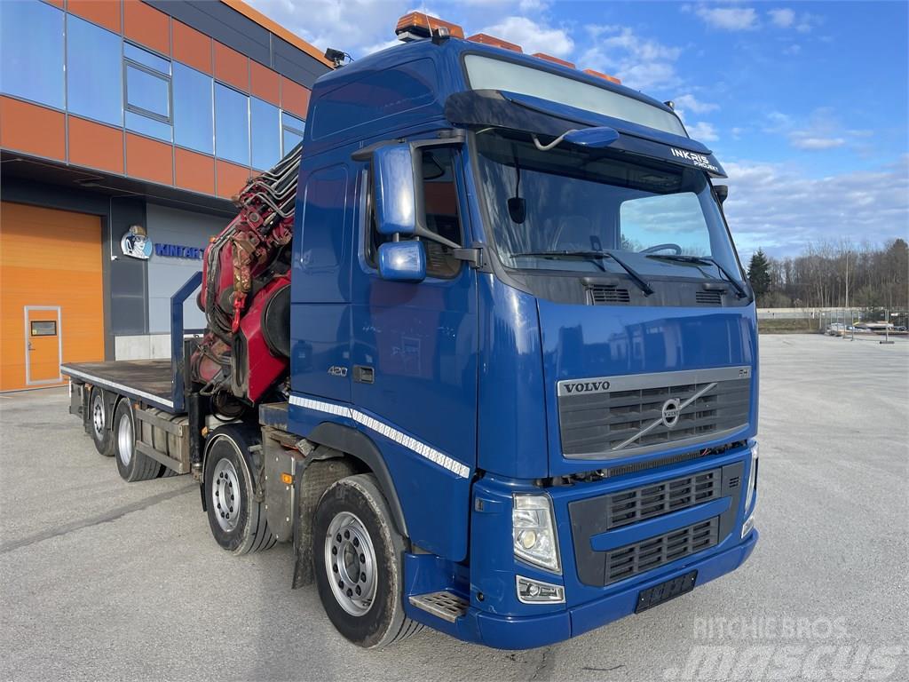 Volvo FH 8x2 Euro5 + Crane Hiab 800 E7 + Jib 135x4 Camiones grúa