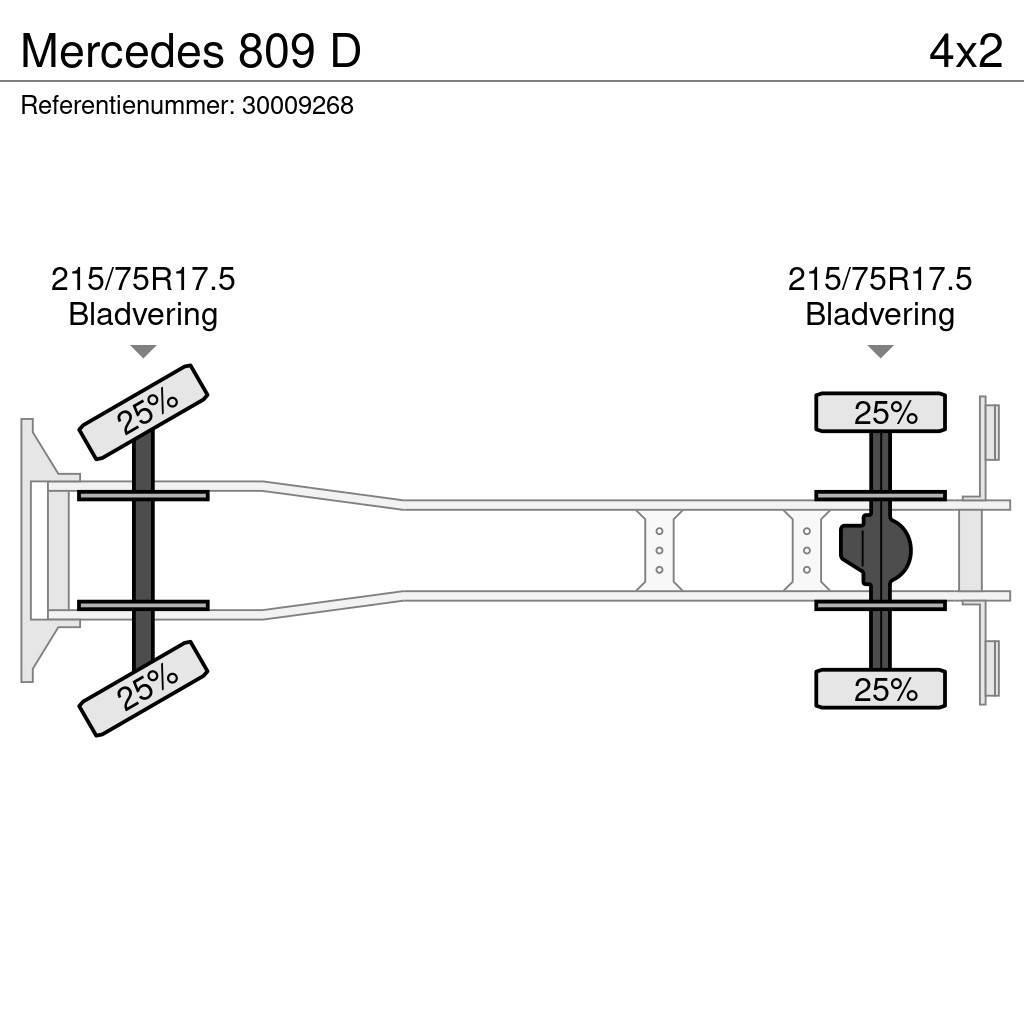 Mercedes-Benz 809 D Camiones plataforma