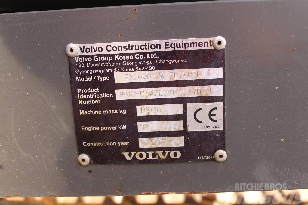 Volvo EC 140 E / Pyörittäjä, Novatron 3D, 2 kauhaa Excavadoras de cadenas