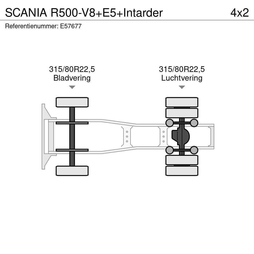 Scania R500-V8+E5+Intarder Cabezas tractoras