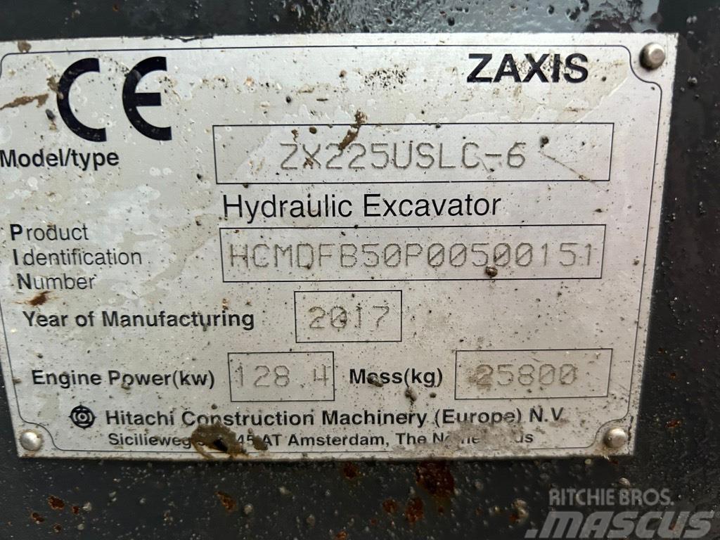 Hitachi ZX225 USLC-6 Excavadoras de cadenas