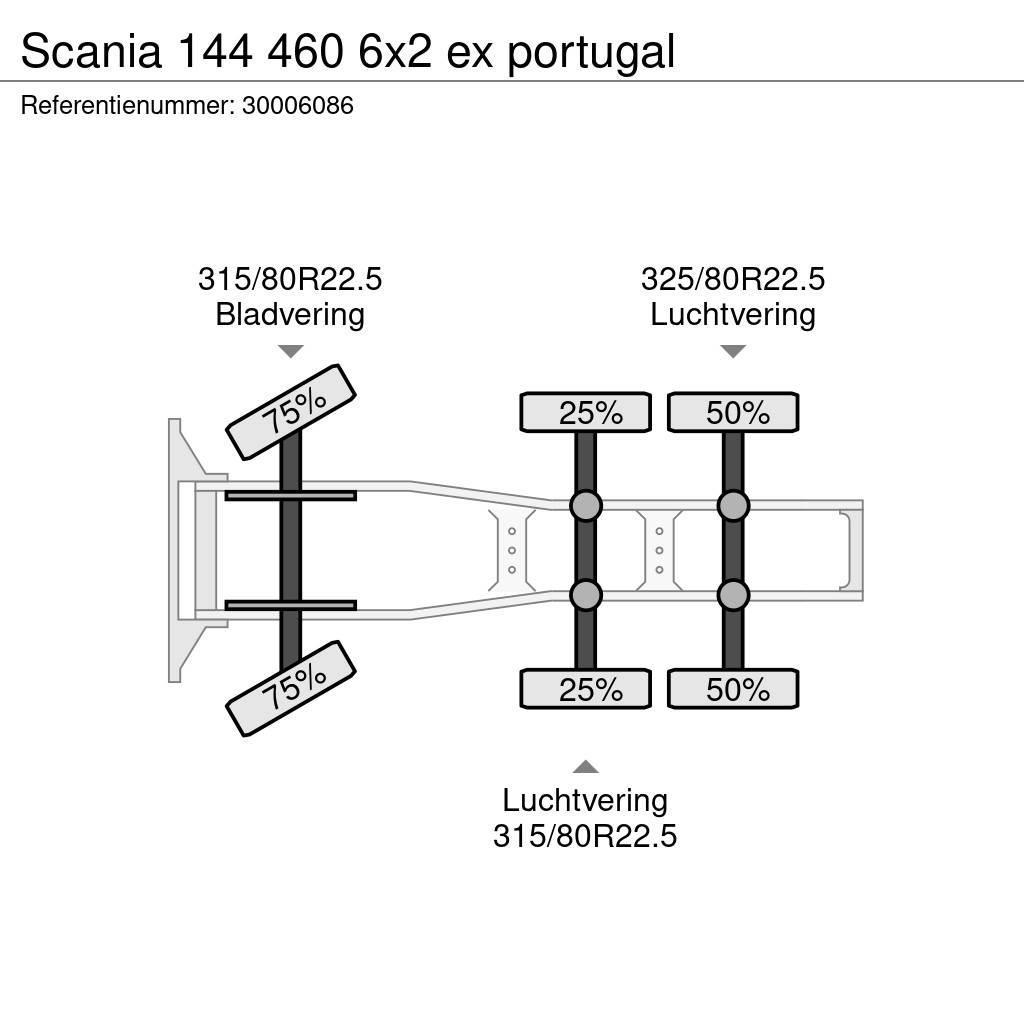 Scania 144 460 6x2 ex portugal Cabezas tractoras