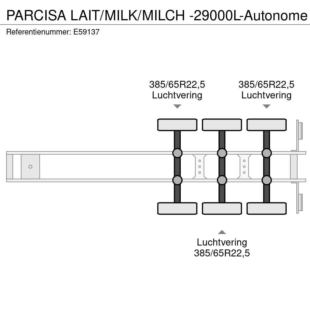  Parcisa LAIT/MILK/MILCH -29000L-Autonome Semirremolques cisterna