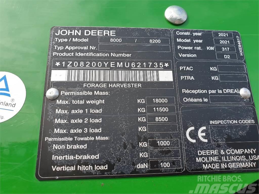 John Deere 8200 Cosechadoras de forraje