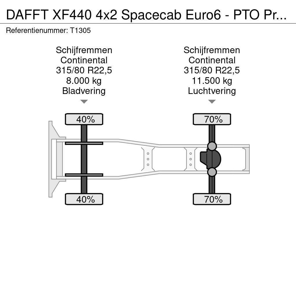 DAF FT XF440 4x2 Spacecab Euro6 - PTO Prep - Alcoa Rim Cabezas tractoras