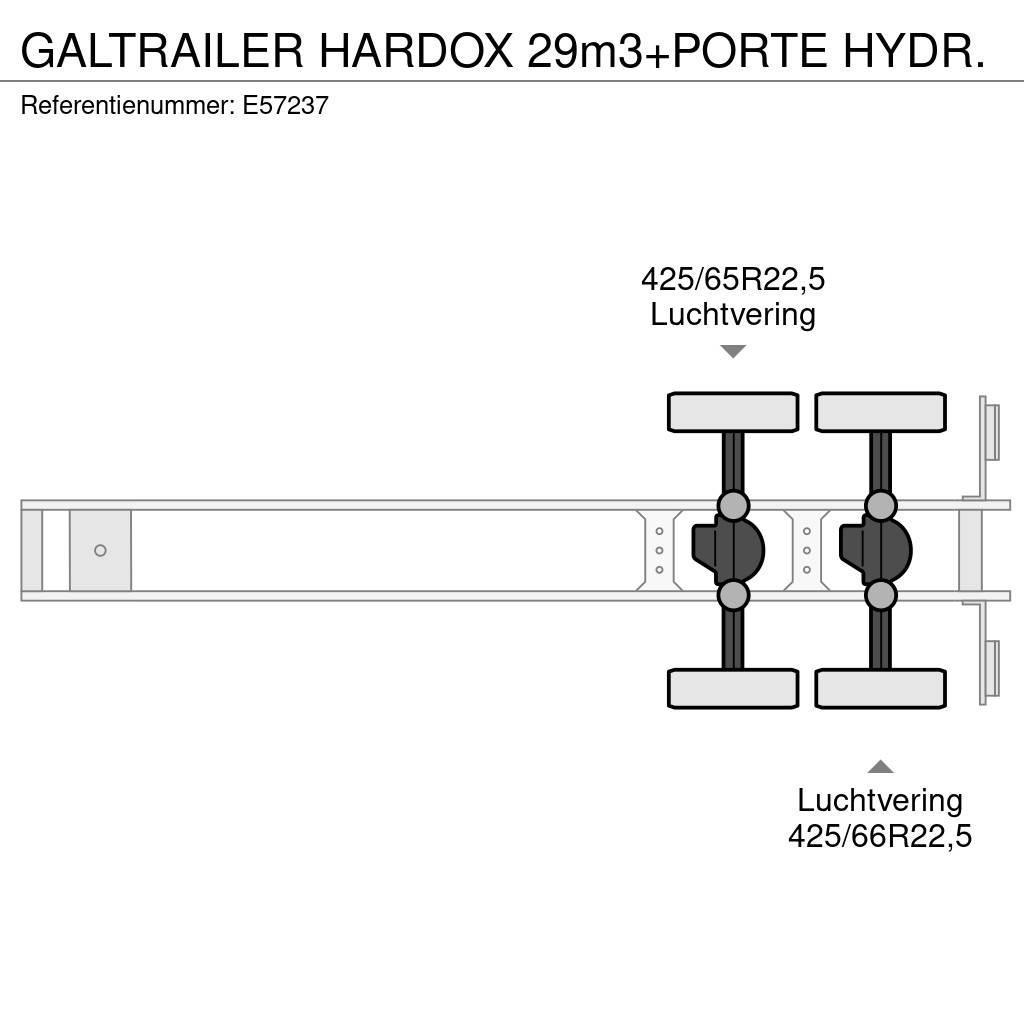  GALTRAILER HARDOX 29m3+PORTE HYDR. Semirremolques bañera