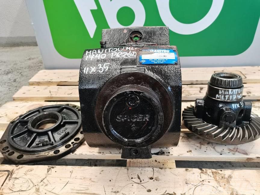 Manitou MT 1740 {Spicer 11X35} differential Ejes