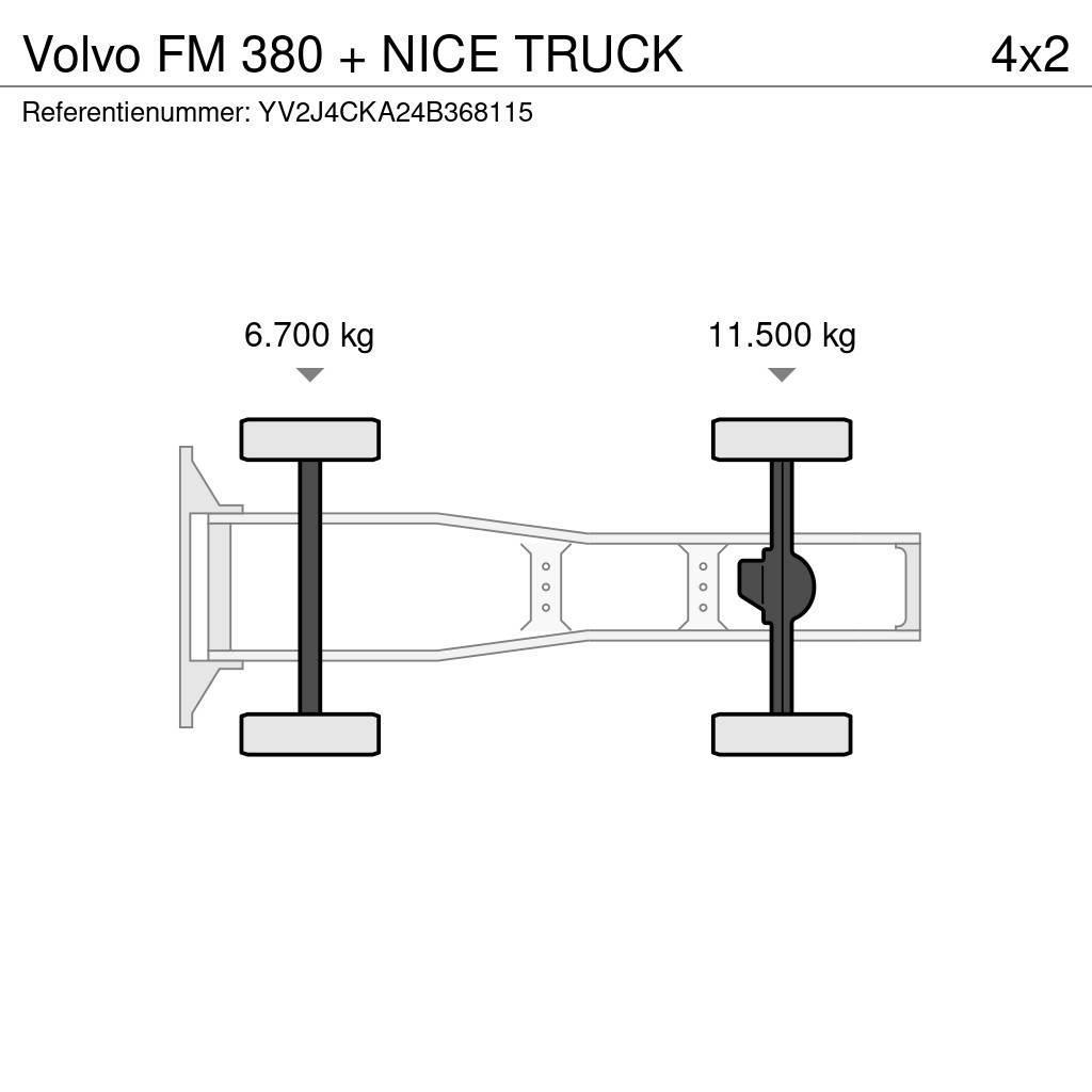 Volvo FM 380 + NICE TRUCK Cabezas tractoras