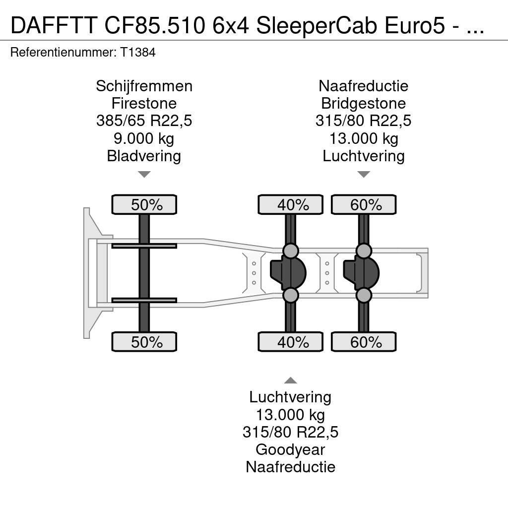 DAF FTT CF85.510 6x4 SleeperCab Euro5 - 189.000km Orig Cabezas tractoras