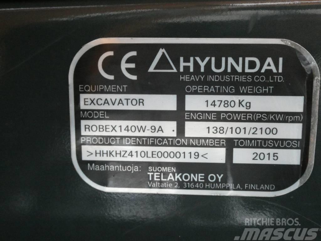 Hyundai Robex 140 W-9 A Excavadoras de ruedas