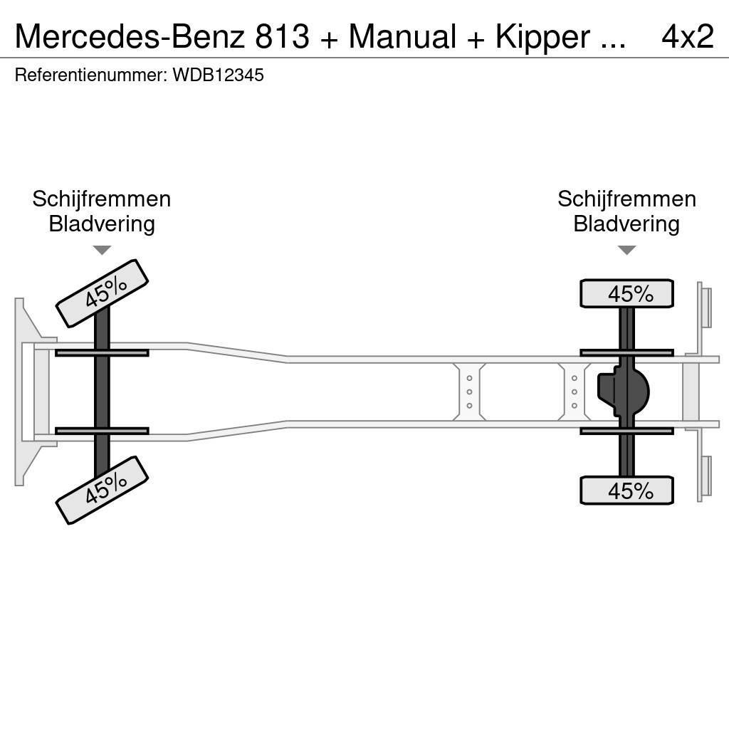 Mercedes-Benz 813 + Manual + Kipper + 4x4 Camiones bañeras basculantes o volquetes