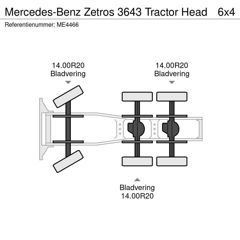 Mercedes-Benz Zetros 3643 Tractor Head Cabezas tractoras