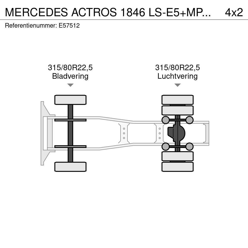 Mercedes-Benz ACTROS 1846 LS-E5+MP3+HYDRAULIQUE Cabezas tractoras