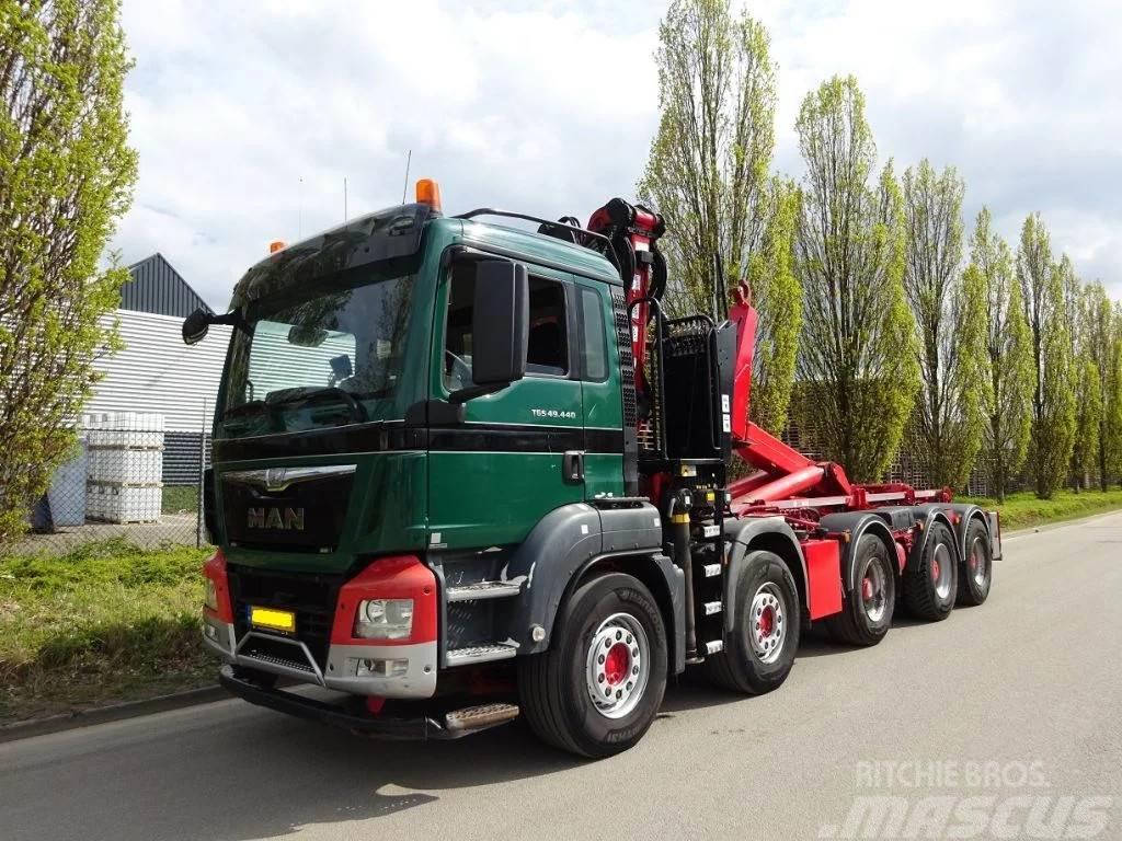 MAN TGS 49.440 10X4 / EURO 6 / HAAKSYSTEEM VDL 30 TONS Camiones polibrazo