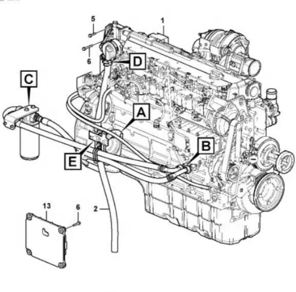 CAT C15 Diesel Motor E374 374D 374F C15 Engine Assy Transmisión