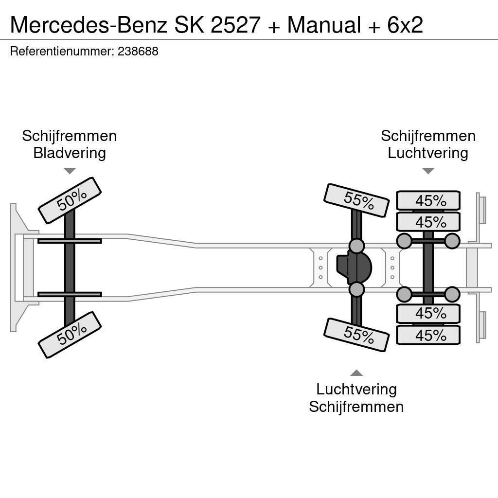 Mercedes-Benz SK 2527 + Manual + 6x2 Camiones chasis