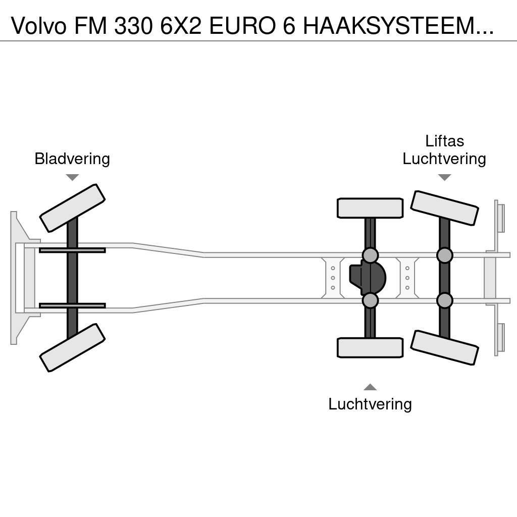 Volvo FM 330 6X2 EURO 6 HAAKSYSTEEM + HIAB 200 C 3 KRAAN Camiones polibrazo