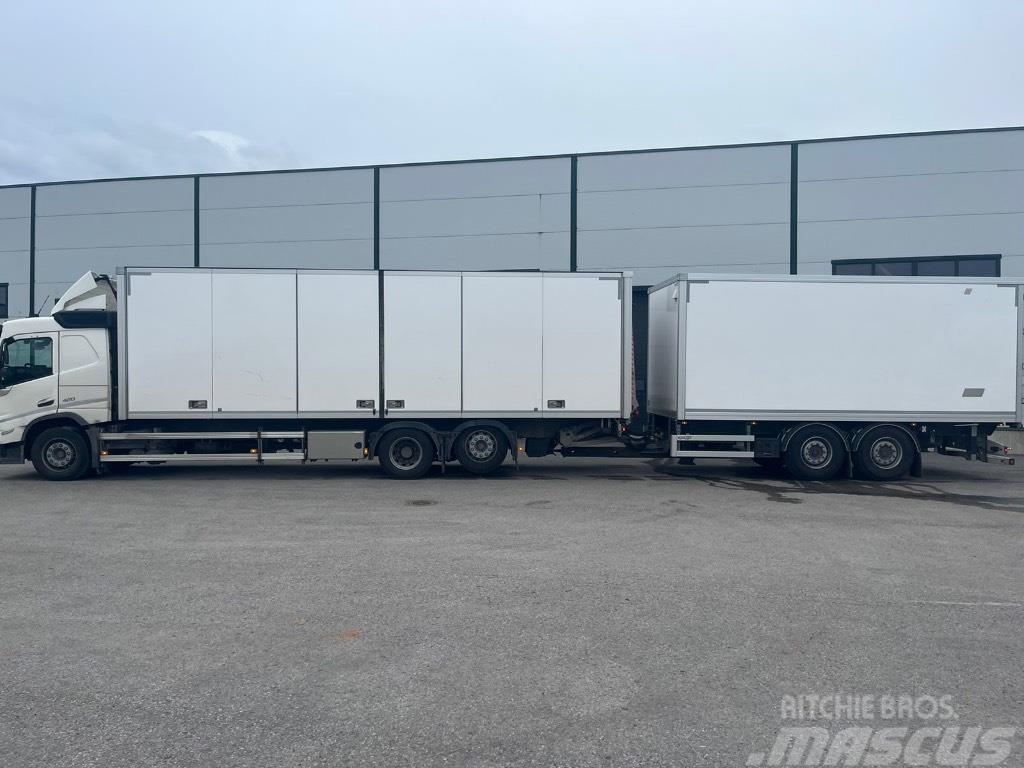 Volvo FM -Truck 21pll + trailer 15pll (36pll)  two truck Camiones caja cerrada