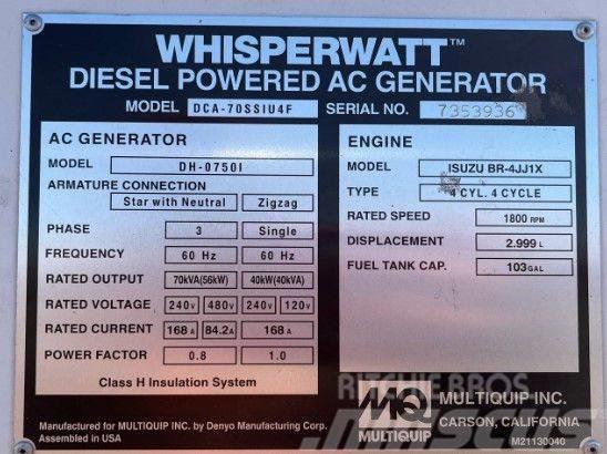 MultiQuip DCA70SSIU4F Generadores diesel