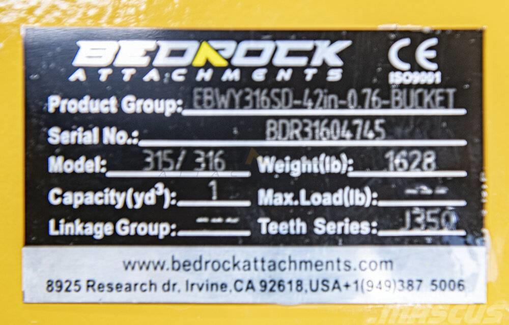 CAT 42" Severe Rock Bucket 315D/F,316E/F,318D2/E/F Otros componentes