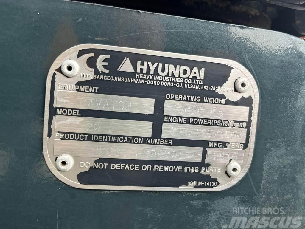 Hyundai HX 220 L ROTOTILT / AC / CENTRAL LUBRICATION / AUX Excavadoras de cadenas