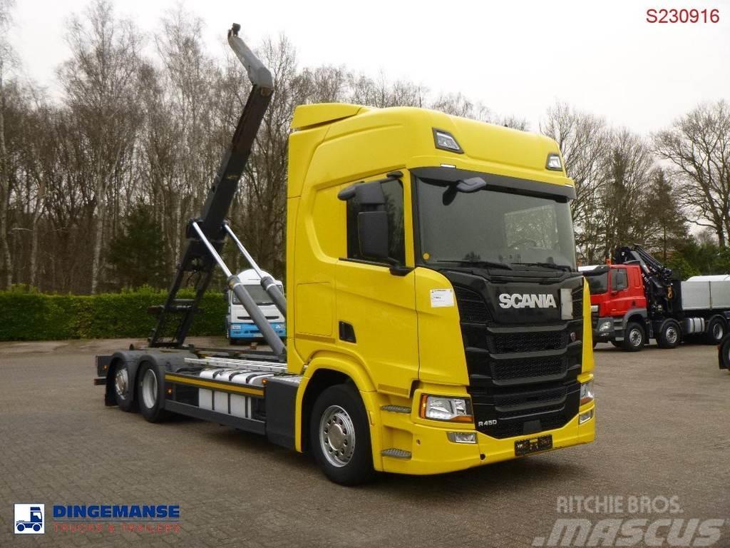 Scania R450 6x2 Euro 6C + Retarder + Meiller container ho Camiones polibrazo